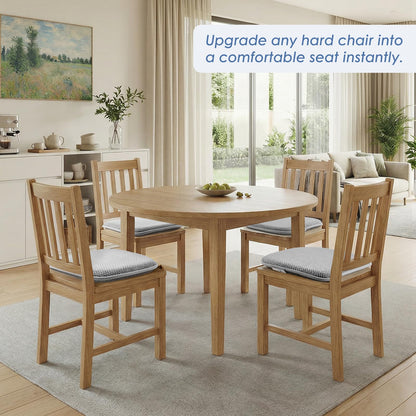 SWEMSTAR Chair Cushions - 15"*17" Kitchen Dining Chair Pads Foam Seat Cushion for Chairs Barstool Cushions Non Slip Seat Pad