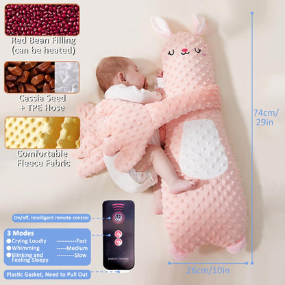 Joyfubabe Baby Soothers Toys, Cute Animal Plush Stuffed Doll Toy for Girls Boys, Plush Figure Soothing Toys for Home and Travel