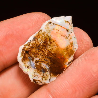 9+ Carat, YASHEE Natural Raw Ethiopian Opal Gemstone, Real Rough Crystals, Chakra Healing, Wholesale Lot, Wire Wrapping, Rock Stone, Birthstone, Crafts & DIY, AA+ Quality For Jewelry Making
