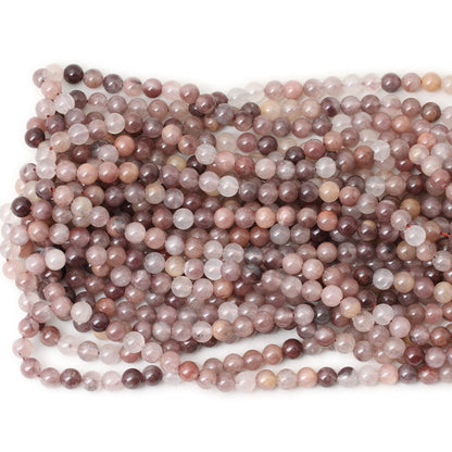 CHEAVIAN 60PCS 6mm Natural Pruple Berry Quartzite Crystal Round Loose Beads for Jewelry Making 1 Strand 15"