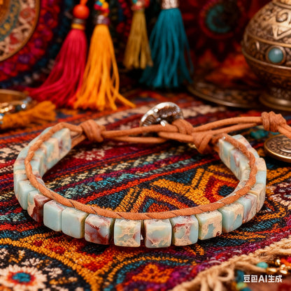 ZOSOJONA 7 Chakra Bracelet Bohemian Handmade Leather Wrap Healing Protection Natural Stone Yoga Beaded Bracelets Boho Friendship Jewelry