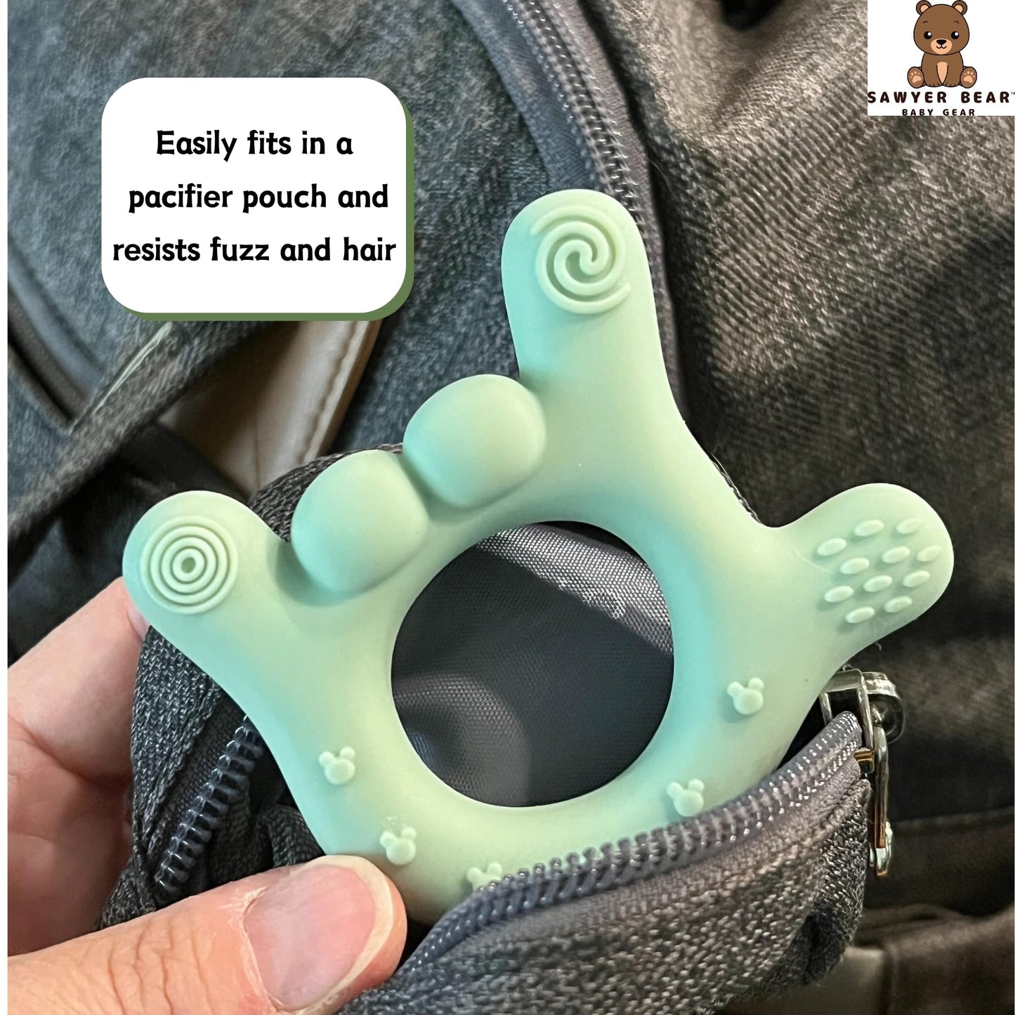 Silicone Hand Teether - I Love You Baby Teething Toy 0-12 Months | BPA - Free Toddlers Teething Relief | Massaging Teethers for Babies 3-6 Months | Infant Toy Teether 6-12 Months - Baby Gift