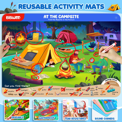 Search and Find Activity Books for Kids Ages 3-5, Travel Games Toys for Car Airplane, Road Trip Activities for Kids Games 4-8, Preschool Learning Activities, Educational Seek Game,Gifts for Boys Girls