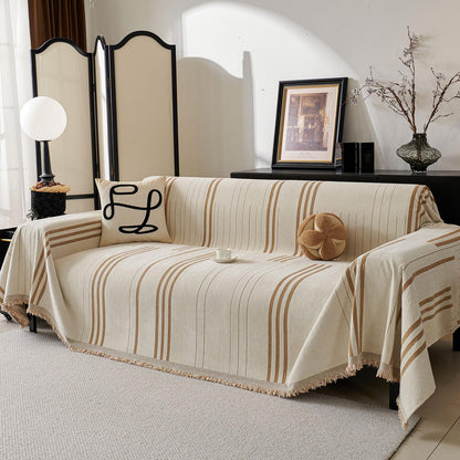 Akpgq Boho Couch Covers for Sofa Washable Sofa Covers for 3 Cushion Couch Soft Non Slip Couch Covers for Sectional Sofa Dog Pet Furniture Protector (Shallow Coffee, 71"*118")