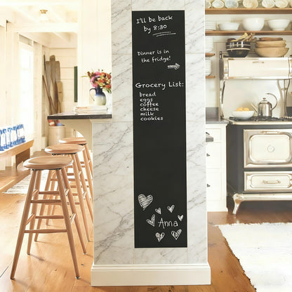 AZOI Chalkboard Wall Stickers Blackboard Wall Decals Self Adhesive Removable Reusable Erasable Chalkboard Wallpaper for Kids Home Office