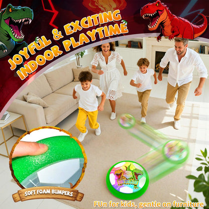 Dinosaur Toys for Boys Glowing Hover Soccer Ball,Light Up Hover Ball for 3 4 5 6 7 8 9 10 11 12 year old Boy,Indoor Outdoor Kids Toys,Air Floating Soccer Toy,Fun Christmas Birthday Gift for Boy 3–12