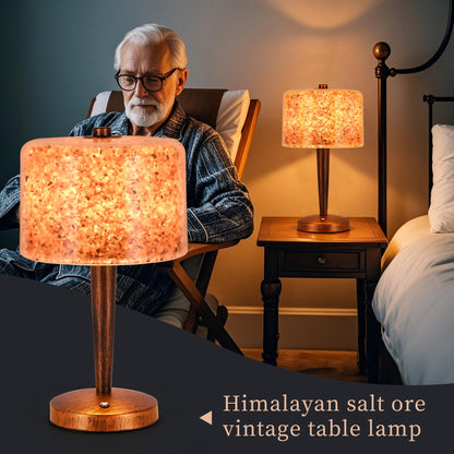 azhongxus Salt lamp with Touch dimmer Control USB Himalayan Salt lamp Natural Rock lamp high Transparency PC lampshade (excluding USB Adapter)