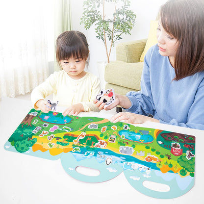 MIKNEKE 6 Pack Jelly Reusable Sticker Books for Toddlers 1-3 2-4 Years, Portable Travel Toys Sticker Activity Book for Kids 2 3 4 Year Old Girls Boys, Animal Insect Dinosaur Ocean Space Car