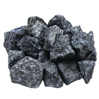Amazing Gemstone Larvikite Raw Crystals and Healing Stones, Natural Rocks for Tumbling and DIY Raw Stones and Crystals (1 Piece)