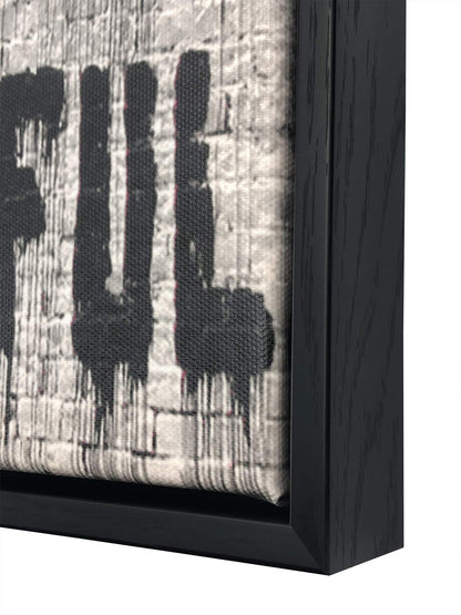 Wieco Art Framed Wall Art Canvas Prints of Banksy Life is Beautiful Abstract Artwork for Wall Decor Room Decorations Black Frame
