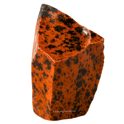 Amazing Gemstone Mahogany Obsidian Raw Crystals and Healing Stones, Natural Rocks for Tumbling and DIY Raw Stones and Crystals (1 Piece)