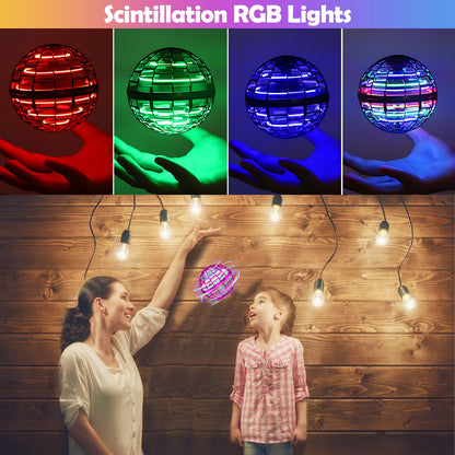 KIYTARBOO Flying Orb Ball Toy, Galaxy Ball 2024 Cosmic Globe Boomerang Hover Ball Fidget Spinner, Hand Controlled Mini Drone, Cool Toys Gifts for 6 7 8 9 10+ Year Old Boys Girls Outdoor Toys