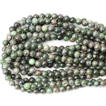CHEAVIAN 45PCS 8mm Natural Chrysoprase Round Loose Beads for Jewelry Making 1 Strand 15"