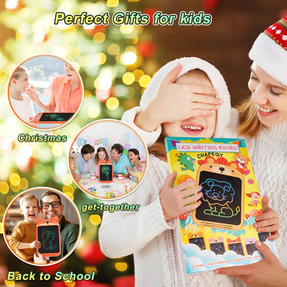 CHAFEGY LCD Writing Tablet 10 Inch, Doodle Board Toy, Cute Fox Drawing Pad for Kids Ages 3-8 - Educational Gift for Christmas & Birthday (Fox)