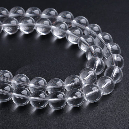 6MM 63PCS Clean Glass Spacer Loose Beads for Jewelry Making DIY Bracelet Necklace
