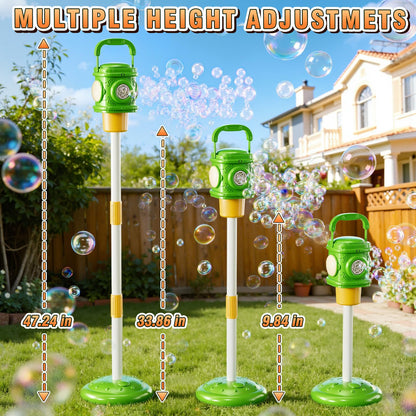 XINNOVEL Bubble Machine for Toddlers 3-5, Bubble Blower Maker Lights Music with Remote Control, Standing Bubble Blower for Parties Birthday Wedding Toddlers Kid Summer Outdoor Toys