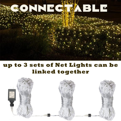 Eueasy LED Lights Outdoor Fairy Lights Chandelier - 270L Gazebo Net Lights with 8 Lighting Modes, 10×10 FT Chandelier for Pergolas，Wedding, Bush, Christmas