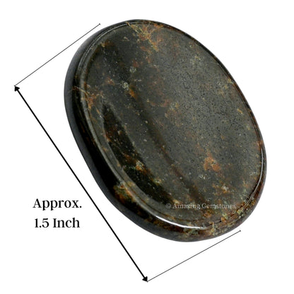 Amazing Gemstone Garnet Worry Stone Crystals and Healing Stones - Stones for Stress Relief - Piedra Crystal Fidget for Meditation, Relaxation - Unique Stocking Stuffers and Birthday Gift