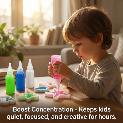 DIY Magic Gel Water Pets Sensory Play,Easy-To-Mold Aqua Fairy Water Gel Kit,Non-Fading Fine Motor Skills Craft,Relaxing Healing Activity for Rainy Days,Bath Time & School Projects(24 bottles 20 molds)