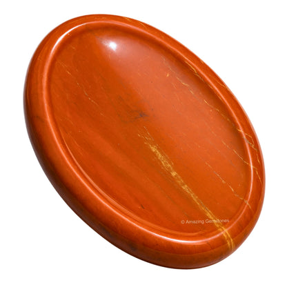 Amazing Gemstone Red Jasper Worry Stone Crystals and Healing Stones - Worry Stones for Stress Relief Gifts - Piedra Crystal Fidget for Meditation - Unique Stocking Stuffers and Birthday Gifts