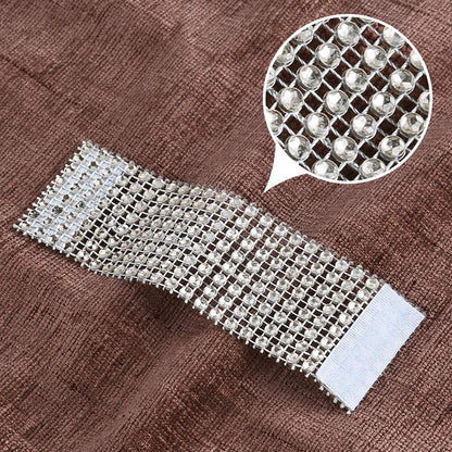 Accmor 100pcs Napkin Rings, Silver Napkin Rings Buckles for Table Decorations, Wedding, Dinner, Party, DIY Decoration
