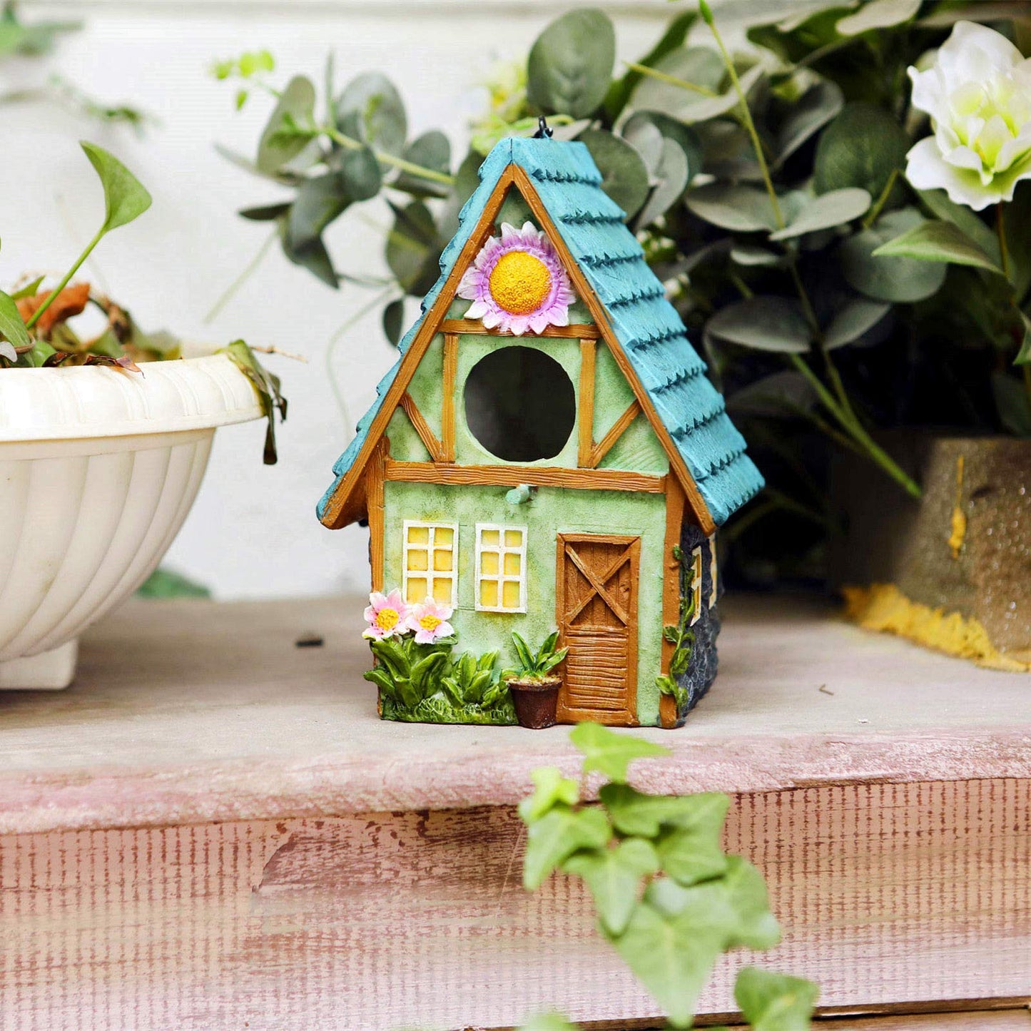 Bird Houses for Outside Clearance Hanging Birdhouses for Outdoors Bluebird Houses for Outside Nesting Box for Bird Lovers Tree Swallow Finch Wild Birds Wren Chickadee1
