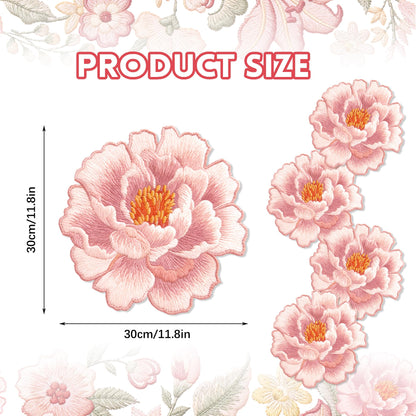 24 Disposable Floral Paper Placemats - Rose Flower Design for Tea Party Dining Table Decoration, Summer Wedding Receptions, Bridal Showers, Baby Showers, Birthday Celebrations, Garden Brunch Parties