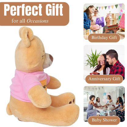 Teddy Bear Stuffed Animal - Soft Stuffed Bear Plush - 10.23” Teddy Bear for Baby & Adults – Cute Stuffed Animal Plush Toy for Every Event & Also for Insomnia Relief & Emotional Wellness