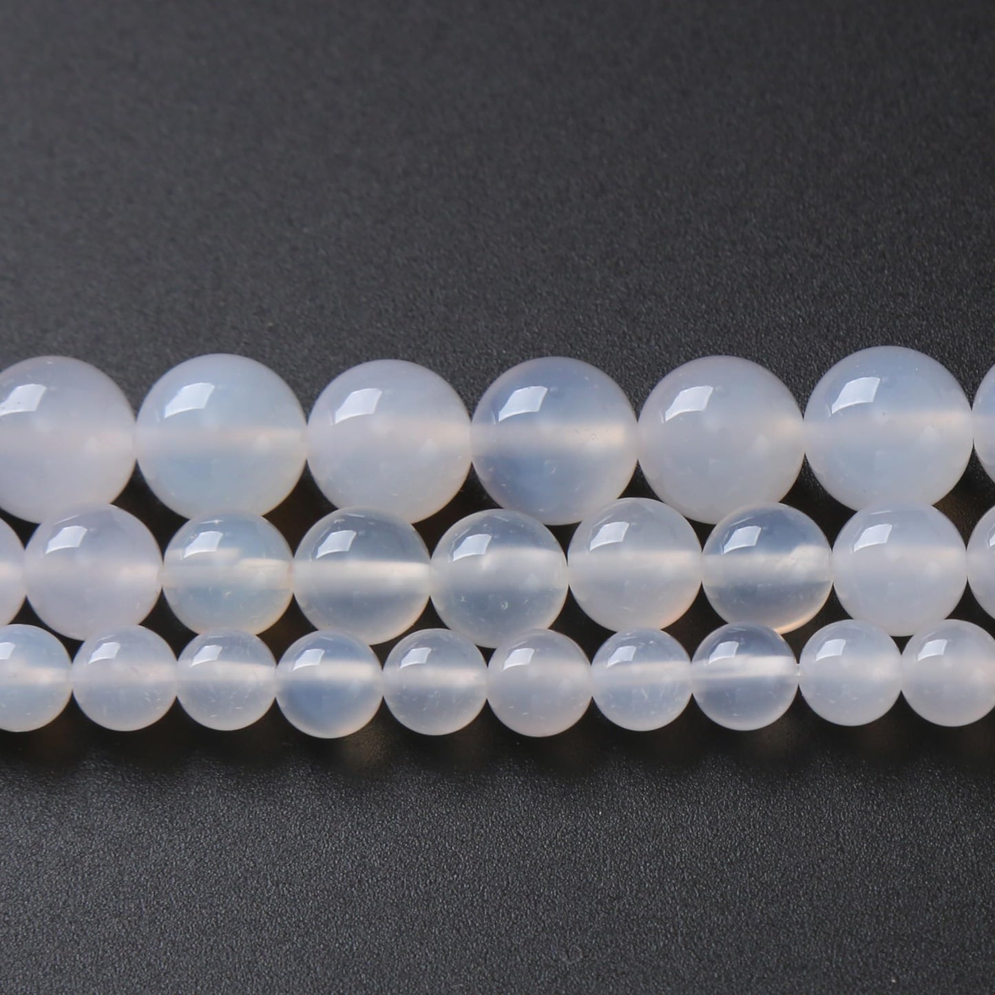 90PCS 4MM White Opal Natural Gemstone Round Stone Beads for Jewelry Making DIY Energy Stone Healing Power Bracelet 15"