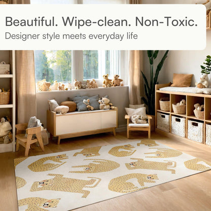 Lillefolk Reversible Baby Play Mat – Large 6.9ft x 4.6ft Foam Floor Mat for Babies & Toddlers – Stylish Non-Toxic Crawling Mat, Tummy Time Mat & Playroom Rug