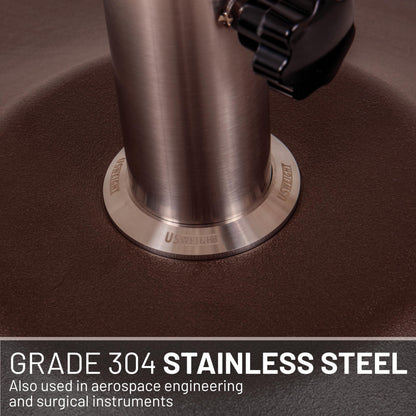 US Weight Fillable 120lb Capacity Commercial Free Standing Umbrella Base Heavy Duty, Umbrella Base with Wheels, Fillable Patio Umbrella Base Outdoor Stand, Made in The USA, Bronze