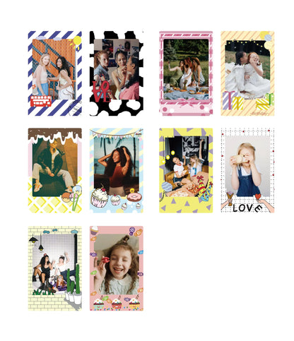 HIYQIN 2x3 Inch Photo Border Stickers - Lovely Camera Photo Stickers Compatible for Instax Mini EVO/Liplay/SE/12/11/41/40/99/90/9/8/7s/25 Camera Film - Fuji Mini Film Colorful Accessories - 30 Packs