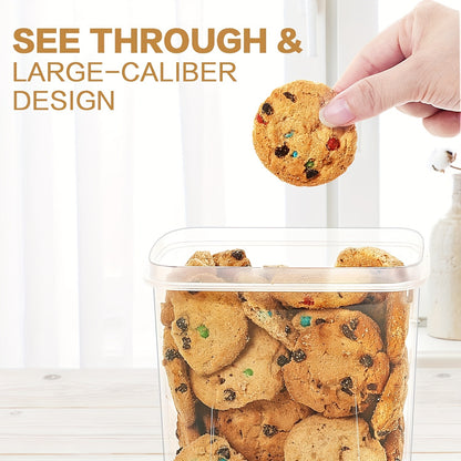 64 PCS Airtight Food Storage Containers (32 Boxs & 32 Lids), Kitchen And Pantry Organizers And Storage, BPA Free, Plastic Food Storage Canisters For Flour, Sugar, And Cereal, Labels & Marker