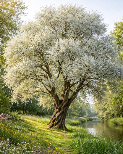 2 White Willow Trees - Rare and Unique Live Tree Plants - White Leaves - Fresh Cuttings to Grow