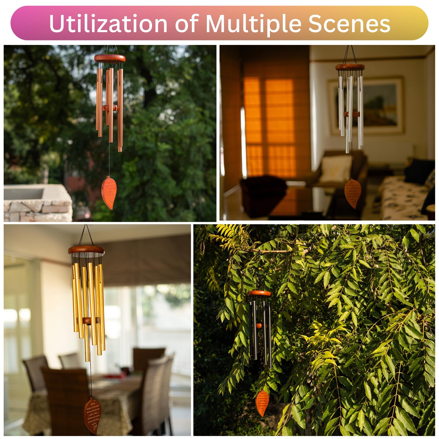 Best Memorial Wind Chimes for Outside - 32.5" Sympathy Wind Chimes Memorial Gifts for Loss of Loved One - in Remembrance Gifts - Best Bereavement Gift Idea for Loss of Loved One - Unique Funeral Gift