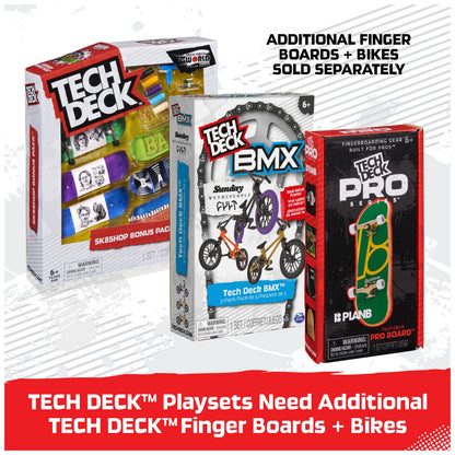 TECH DECK, The Berrics Transforming Park, X-Connect Park Creator, 30-inch Wide Foldable Playset with Storage and Exclusive Fingerboard, Kids Toy for Ages 6 and up