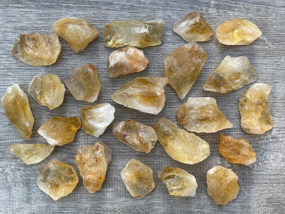 GAF TREASURES Wholesale Raw Citrine Crystals, Natural Citrine Stone, Natural Rough Citrine Crystals, Citrine Rough, Citrine Healing Crystals (Citrine, 0.25 Pound)