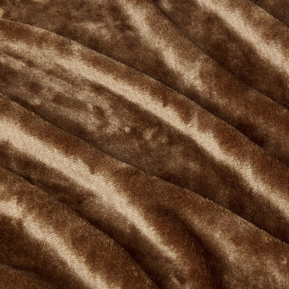 Amazon Basics Soft Fleece Throw Blanket, Lightweight Cozy Blanket for Couch & Sofa, 50 x 60 Inches, Brown