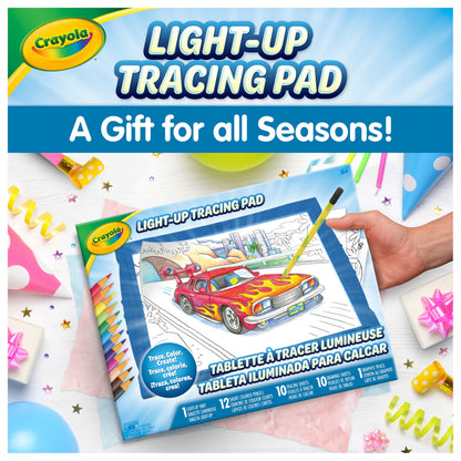 Crayola Light Up Tracing Pad - Blue, Drawing & Tracing Projector for Kids, Sketching Light Box Table, Toys for Kids, Gift for Girls & Boys, Ages 6+