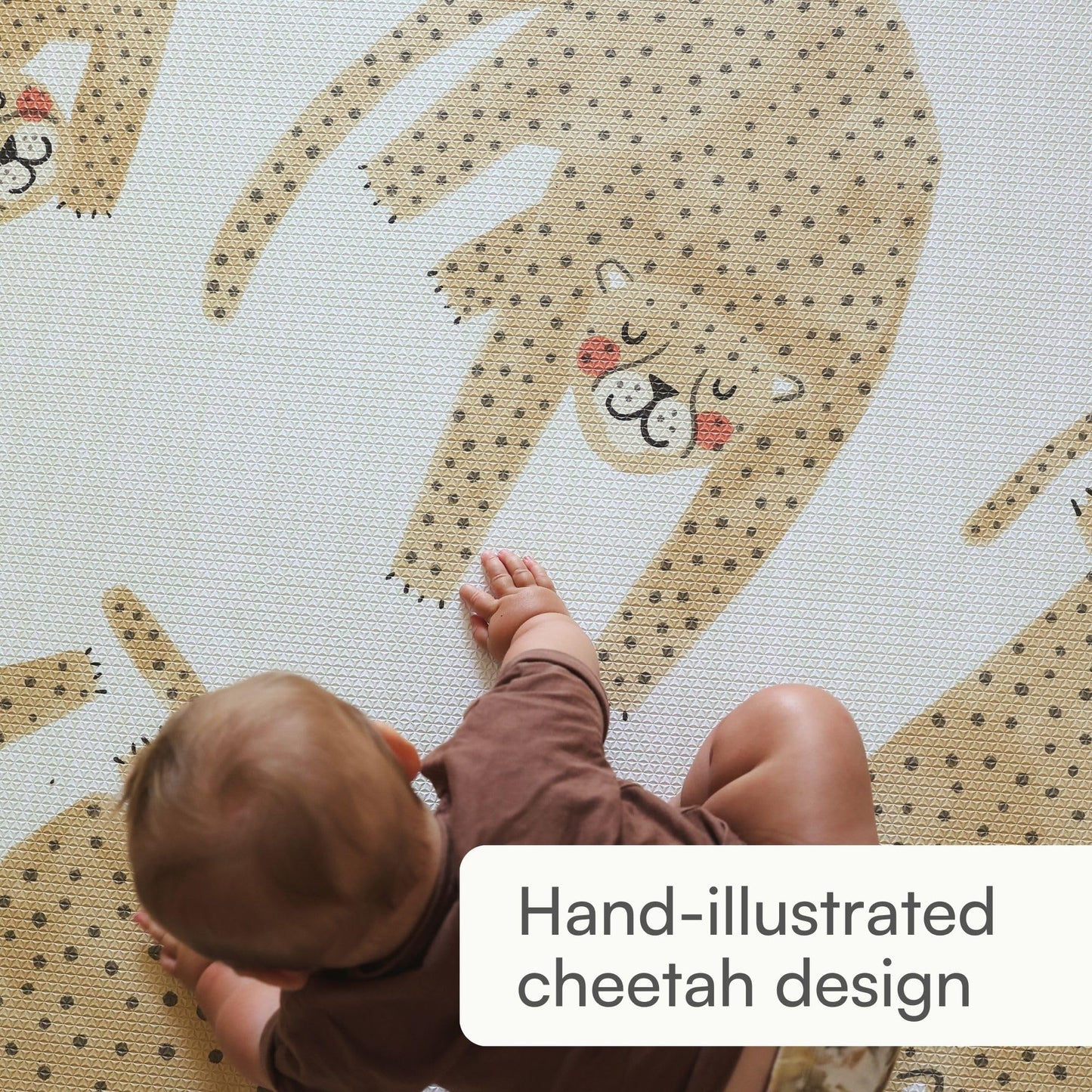Lillefolk Reversible Baby Play Mat – Large 6.9ft x 4.6ft Foam Floor Mat for Babies & Toddlers – Stylish Non-Toxic Crawling Mat, Tummy Time Mat & Playroom Rug