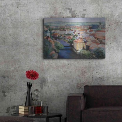 Luxe Metal Art 'Mosaic' by Esther Engelman, Metal Wall Art, 36"x24"