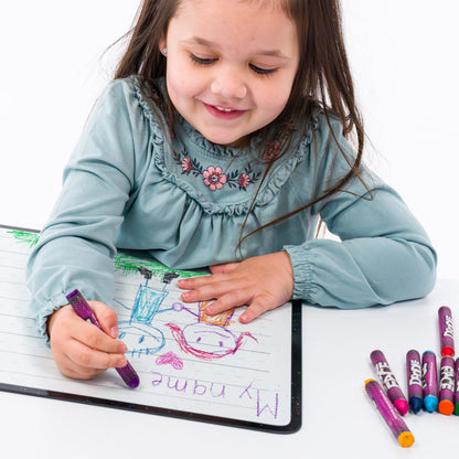 Rectangle Crayon Board | The Only Dry-Erase Lap Board for Visual & Hand Development | Crayons, Not Markers | Infant, Toddler, Kids, Classroom | Zero VOCs | Made in USA