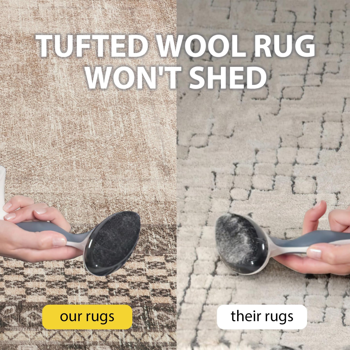 NICETOWN 5x8 Area Rug, Ultra- Thin Brown Oriental Washable Rug for Living Room, 5'x 8' Carpet for Bedroom, Non-Slip Stain Resistant Foldable Large Carpet Pet & Kids Friendly for Dining Room
