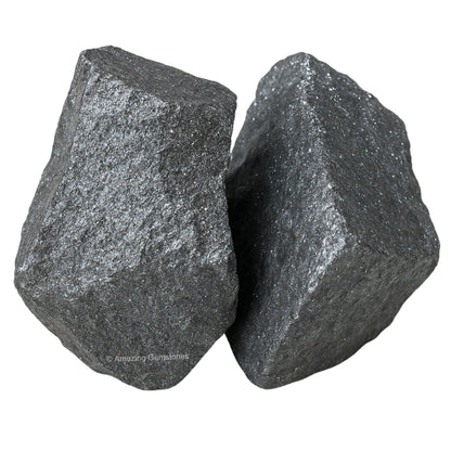 Amazing Gemstone 2 Pieces Hematite Raw Crystals and Healing Stones, Natural Rocks for Tumbling and DIY Raw Stones and Crystals