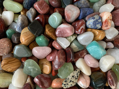GAF TREASURES 5 Pcs Assorted Tumbled Stones, Polished Natural Assorted Gemstone, Assorted Healing Crystals (Assorted)