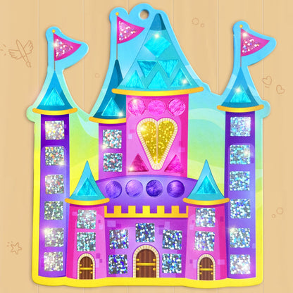 Imagimake Mirror Mosaic Princess & Unicorn Kids Art Set | DIY Craft Kit | Foil Stickers for Kids | Travel Toys | Art & Craft for 3-5 Year Old Girls | Birthday Gift for Girls Ages 3,4,5,6,7,8