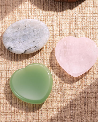 QianCannaor Crystals and Healing Stones Set for Anxiety, Relaxation Spiritual Crystals Gift for Meditation, Manifestation, Zen, Reiki, Fengshui (Keep Calm, You've Got This!)