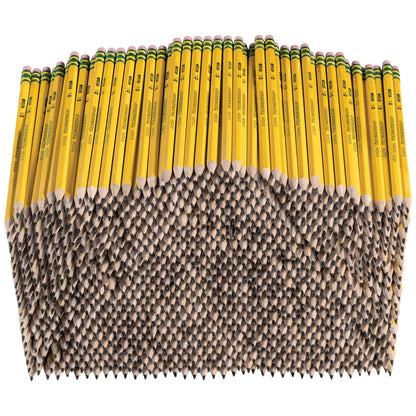 Ticonderoga Wood-Cased Pencils, Pre-Sharpened, 2 HB Soft, Yellow, 1000 Count
