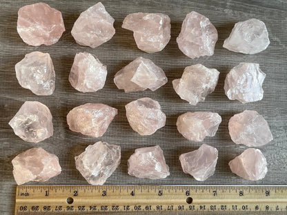 GAF TREASURES Wholesale Raw Rose Quartz Crystals, Natural Rose Quartz Stone, Natural Rough Rose Quartz Crystals, Rose Quartz Rough, Rose Quartz Healing Crystals (Rose Quartz, 0.5 Pound)