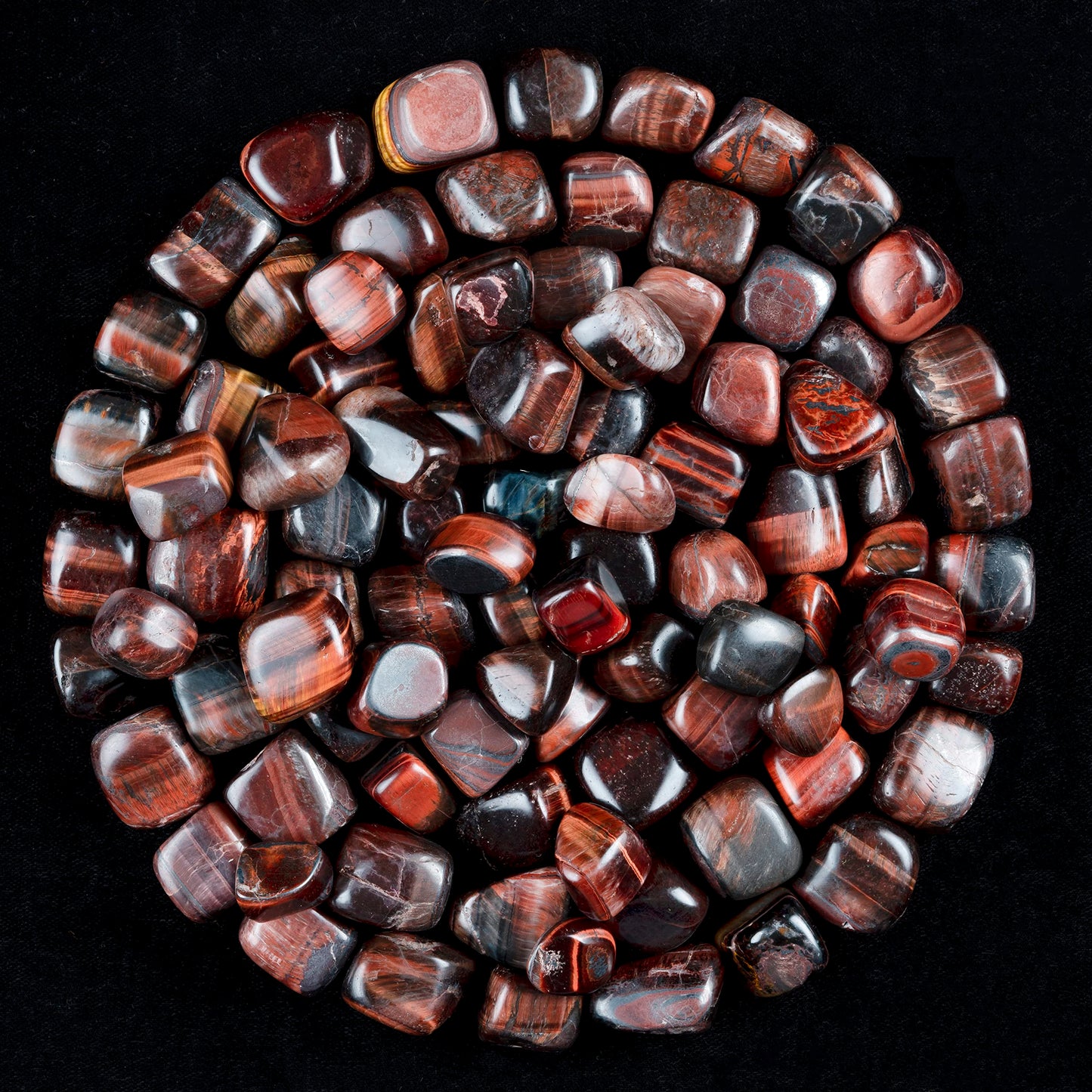 "Crocon 1LB Red Tiger Eye Tumble Stones and Crystals Bulk 2000+ Carats Natural Crystal Kit for Reiki Healing Crystal Polished, Tumble Stones, Chakra Balancing, Reiki Gift, Home Decor Size : 20-25 mm"
